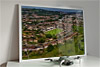 Framed Poster showing Aerial Photograph of Bath City - Twerton Park