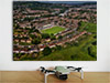 Fine Art Poster showing Aerial Photograph of Bath City - Twerton Park