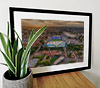 Extra Large Classic Mounted and Framed Fine Art Print showing Aerial Photograph of Birmingham City - St Andrews