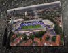 Wooden cork placemat showing Aerial Photograph of Birmingham City - St Andrews