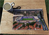Wooden cork placemat showing Aerial Photograph of Birmingham City - St Andrews
