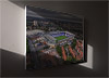 Fine Art Canvas showing Aerial Photograph of Birmingham City - St Andrews