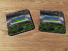 Aerial Photograph of Blackburn Rovers - Ewood Park Cork drink coaster showing Aerial Photograph of Blackburn Rovers - Ewood Park