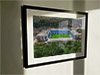 Extra Large Classic Mounted and Framed Fine Art Print showing Aerial Photograph of Blackburn Rovers - Ewood Park