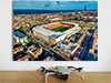 Fine Art Poster showing Aerial Photograph of Blackpool - Bloomfield Road