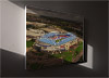 Fine Art Canvas showing Aerial Photograph of Bolton Wanderers - Macron Stadium