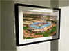 Extra Large Classic Mounted and Framed Fine Art Print showing Aerial Photograph of Bolton Wanderers - Macron Stadium