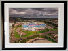 Extra Large Classic Mounted and Framed Fine Art Print showing Aerial Photograph of Bolton Wanderers - Macron Stadium