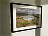 Extra Large Classic Mounted and Framed Fine Art Print showing Aerial Photograph of Bolton Wanderers - Macron Stadium