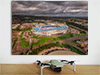 Fine Art Poster showing Aerial Photograph of Bolton Wanderers - Macron Stadium