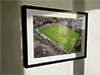 Extra Large Classic Mounted and Framed Fine Art Print showing Aerial Photograph of Bonnyrigg Rose - New Dundas Park
