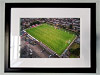 Classic Mounted and Framed Fine Art Print showing Aerial Photograph of Bonnyrigg Rose - New Dundas Park