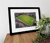 Classic Mounted and Framed Fine Art Print showing Aerial Photograph of Bonnyrigg Rose - New Dundas Park