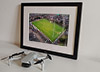 Classic Mounted and Framed Fine Art Print showing Aerial Photograph of Bonnyrigg Rose - New Dundas Park