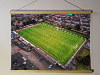 Aerial Photograph of Bonnyrigg Rose - New Dundas Park A 62cm / 24.4" poster hanger with 18x24" landscape print showing Aerial Photograph of Bonnyrigg Rose - New Dundas Park