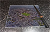 Rectangular glass cuttingboard showing Aerial Photograph of Bonnyrigg Rose - New Dundas Park