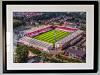 Extra Large Classic Mounted and Framed Fine Art Print showing Aerial Photograph of Bournemouth - Vitality Stadium