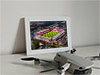 Framed Poster showing Aerial Photograph of Bournemouth - Vitality Stadium
