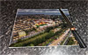 Rectangular glass cuttingboard showing Aerial Photograph of Bradford City - Valley Parade Rectangular glass cuttingboard showing Aerial Photograph of Bradford City - Valley Parade