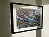 Extra Large Classic Mounted and Framed Fine Art Print showing Aerial Photograph of Brentford - Brentford Community Stadium