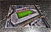 Rectangular glass cuttingboard showing Aerial Photograph of Brentford - Brentford Community Stadium