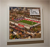 Premium Framed Cork Pin Board showing Aerial Photograph of Brentford - Griffin Park Premium Framed Cork Pin Board showing Aerial Photograph of Brentford - Griffin Park