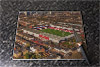Rectangular glass cuttingboard showing Aerial Photograph of Brentford - Griffin Park