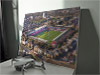 Fine Art Canvas showing Aerial Photograph of Brentford - Griffin Park