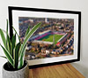 Extra Large Classic Mounted and Framed Fine Art Print showing Aerial Photograph of Brentford - Griffin Park