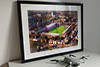 Extra Large Classic Mounted and Framed Fine Art Print showing Aerial Photograph of Brentford - Griffin Park