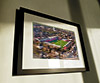 Classic Mounted and Framed Fine Art Print showing Aerial Photograph of Brentford - Griffin Park