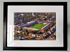 Classic Mounted and Framed Fine Art Print showing Aerial Photograph of Brentford - Griffin Park