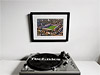 Classic Mounted and Framed Fine Art Print showing Aerial Photograph of Brentford - Griffin Park