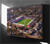 Fine Art Canvas showing Aerial Photograph of Brentford - Griffin Park