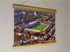 42cm / 16.5" poster hanger with 12x16" landscape print showing Aerial Photograph of Brentford - Griffin Park