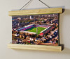 22.5cm / 8.9"  poster hanger with 6x8" landscape print showing Aerial Photograph of Brentford - Griffin Park