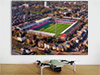 Fine Art Poster showing Aerial Photograph of Brentford - Griffin Park