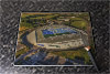 Rectangular glass cuttingboard showing Aerial Photograph of Brighton and Hove Albion - Amex Stadium