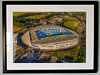Extra Large Classic Mounted and Framed Fine Art Print showing Aerial Photograph of Brighton and Hove Albion - Amex Stadium