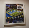 Aerial Photograph of Brighton and Hove Albion - Amex Stadium Premium Framed Cork Pin Board showing Aerial Photograph of Brighton and Hove Albion - Amex Stadium