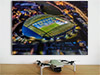 Fine Art Poster showing Aerial Photograph of Brighton and Hove Albion - Amex Stadium