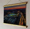 42cm / 16.5" poster hanger with 12x16" landscape print showing Aerial Photograph of Brighton and Hove Albion - Amex Stadium