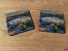 Cork drink coaster showing Aerial Photograph of Brighton and Hove Albion - Amex Stadium