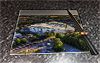 Rectangular glass cuttingboard showing Aerial Photograph of Brighton and Hove Albion - Amex Stadium