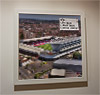 Premium Framed Cork Pin Board showing Aerial Photograph of Bristol City - Ashton Gate