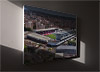 Fine Art Canvas showing Aerial Photograph of Bristol City - Ashton Gate