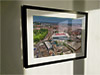 Extra Large Classic Mounted and Framed Fine Art Print showing Aerial Photograph of Bristol City - Ashton Gate