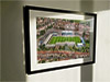 Extra Large Classic Mounted and Framed Fine Art Print showing Aerial Photograph of Bristol Rovers - Memorial Stadium