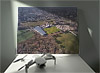 Fine Art Canvas showing Aerial Photograph of Bromley - Hayes Lane