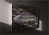Fine Art Canvas showing Aerial Photograph of Burnley - Turf Moor